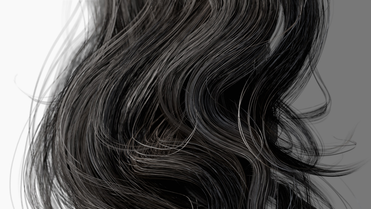 Realtime female Hair