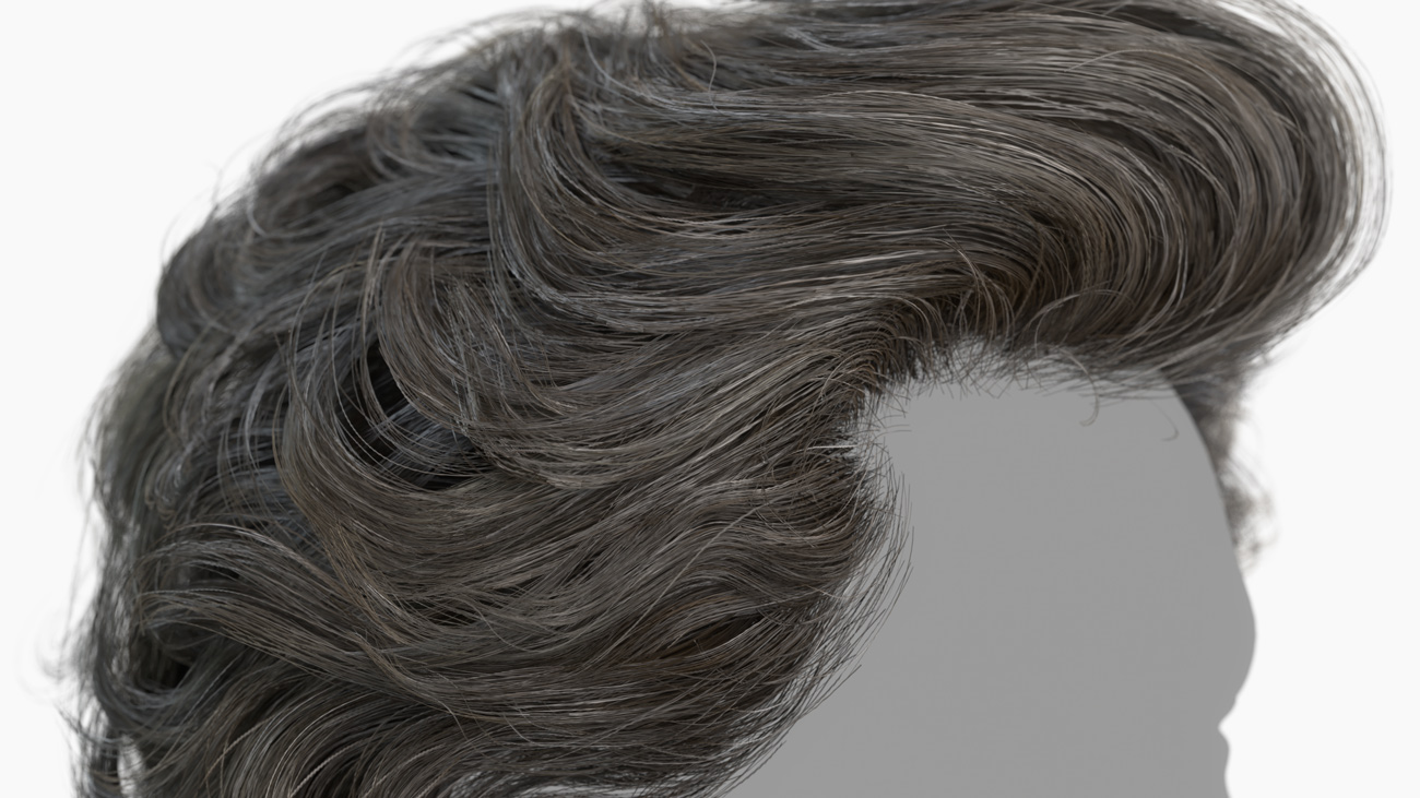 Realtime female Hair