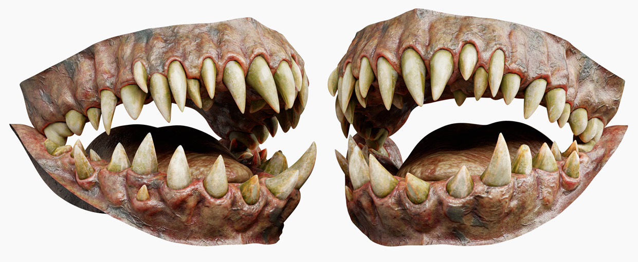 Monster teeth 3d model download