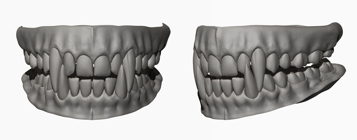 Vampire Teeth sculpt in Zbrush Model