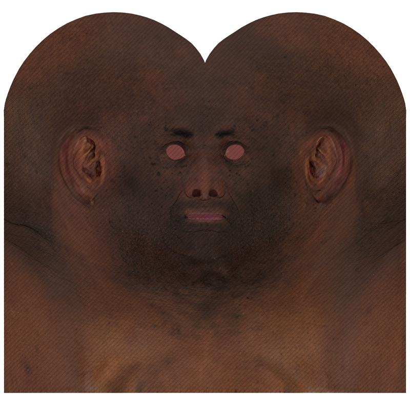male 3d face texture