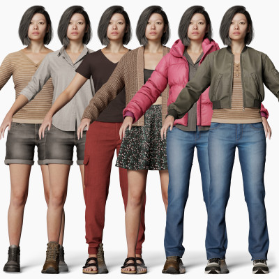 Clothing Pack / female game ready clothing