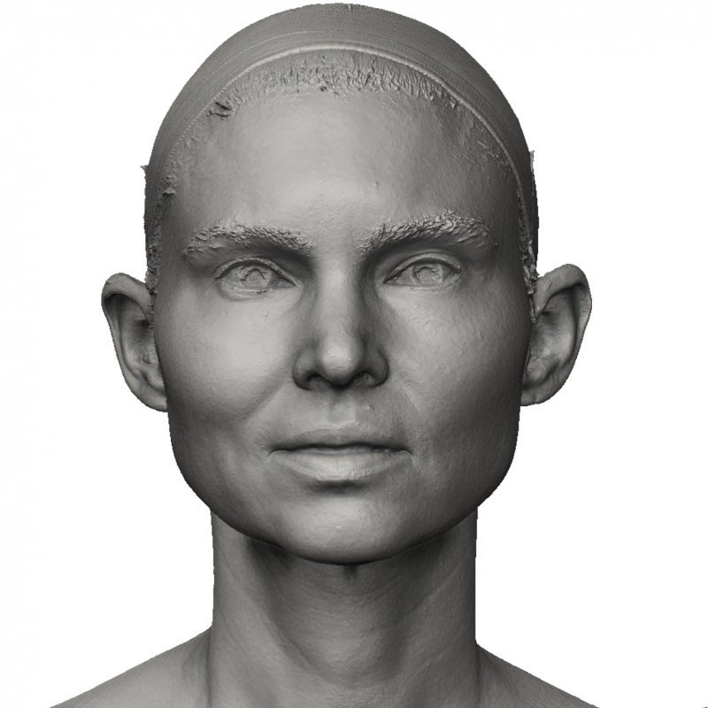 Female Face shape / 3D Head Scan 04
