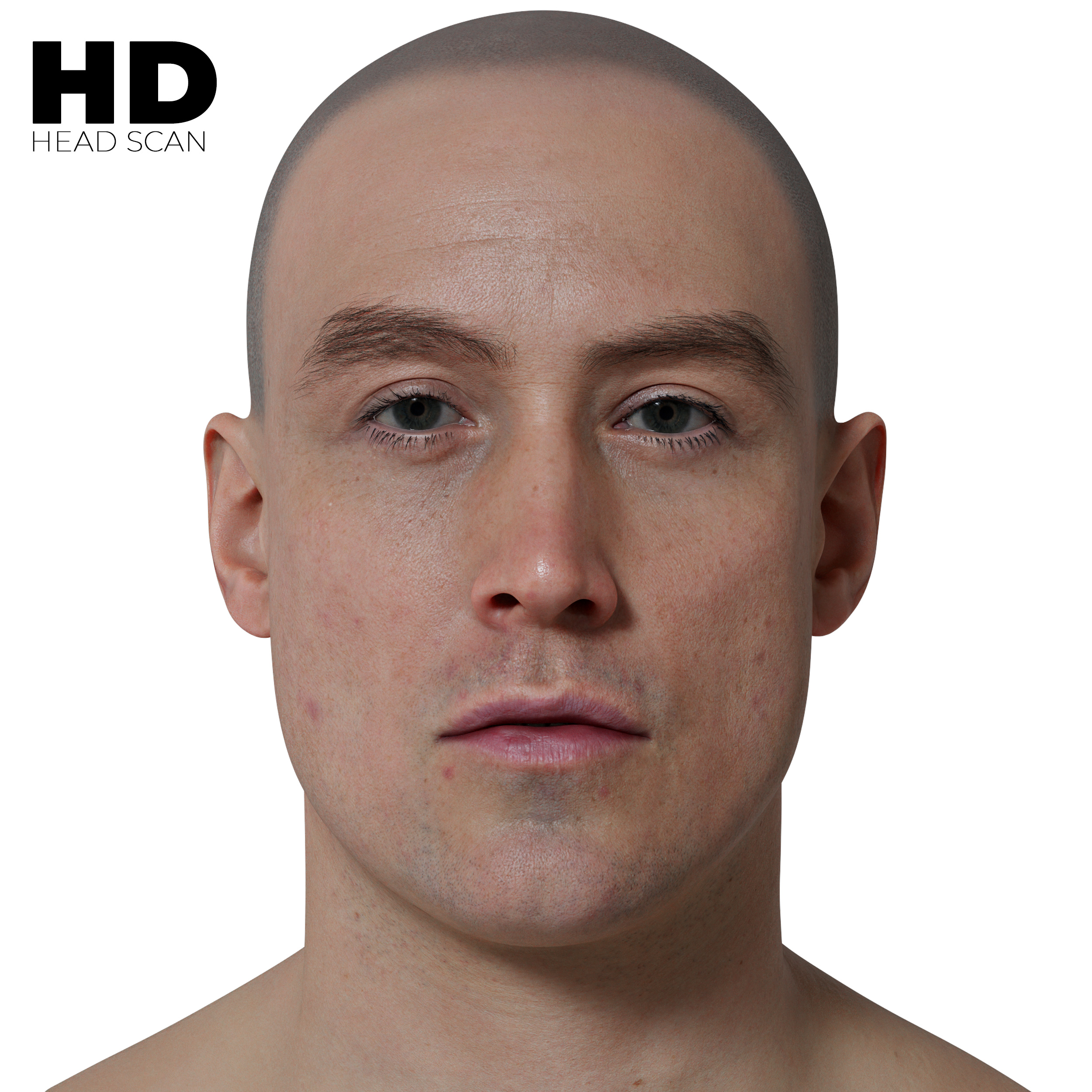 1518 Studios on X: Check out our 3D head sculpt  # head #face #man #handsome #realmen #skin #highpoly #photoreal #realistic # sculpt #scar  / X