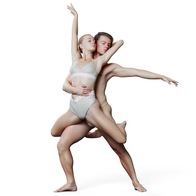 Ballet dancer 3d model to download