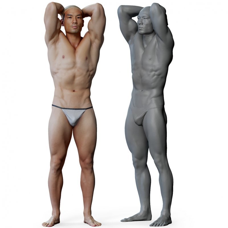 Male 02 Anatomy Reference Pose 08