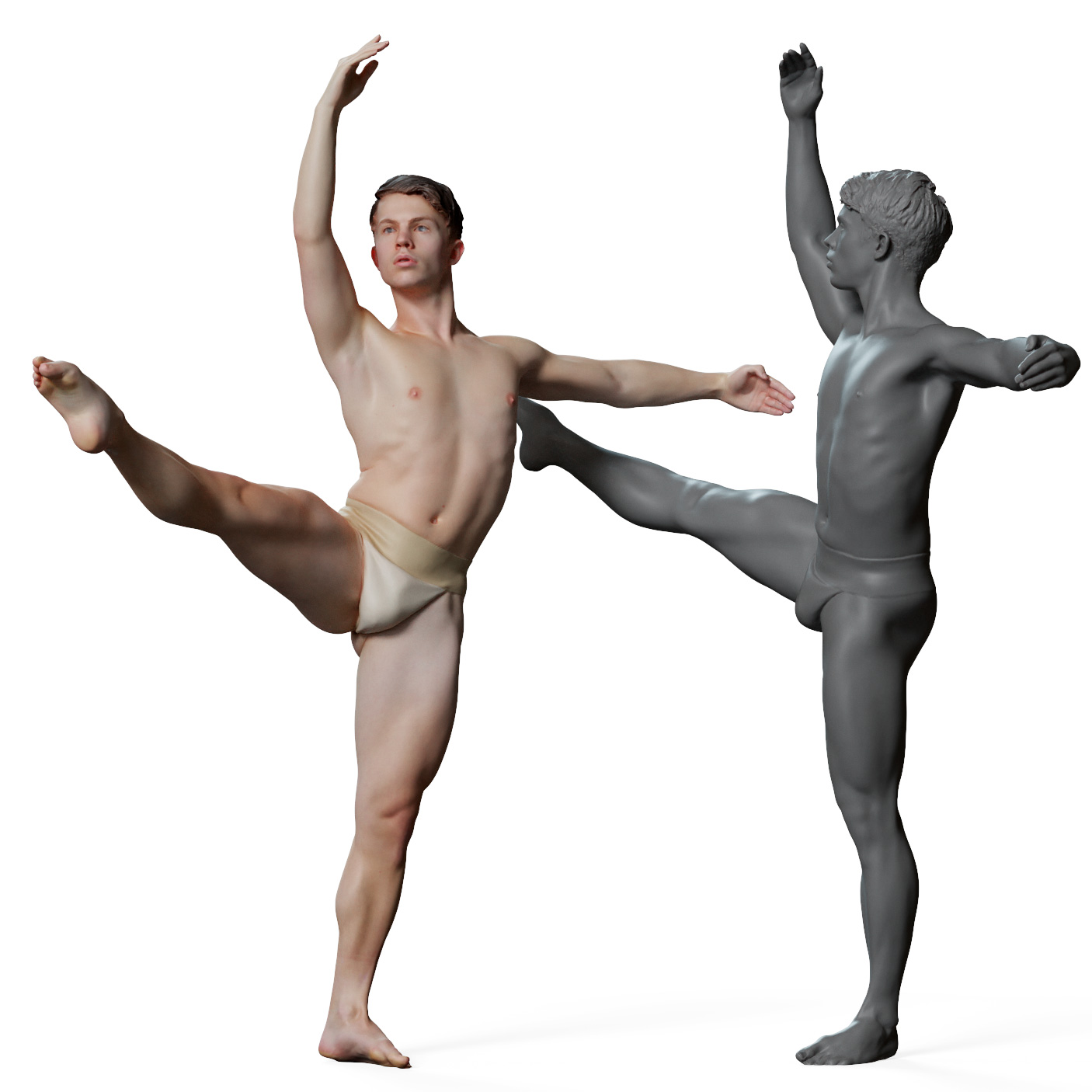 Male Ballet Dancer Poses Silhouette Graphic by Unique_Design_Team ·  Creative Fabrica