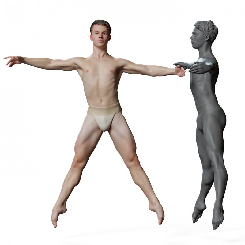Ballet Poses - Dynamic ballet jump pose | PoseMy.Art