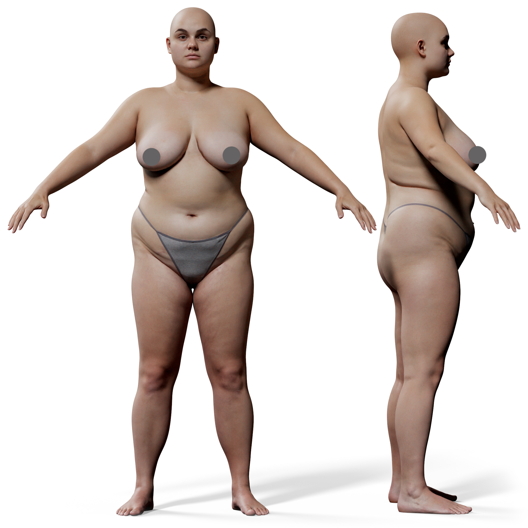 Animation Ready Body Scan / Female 07