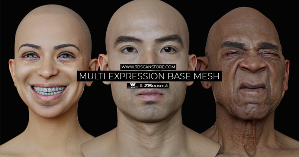 Free Multi Expression Base Mesh