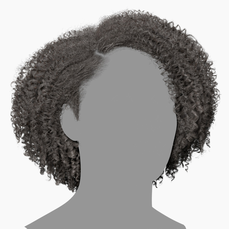 Realtime Hair - Female Afro Bob hair download
