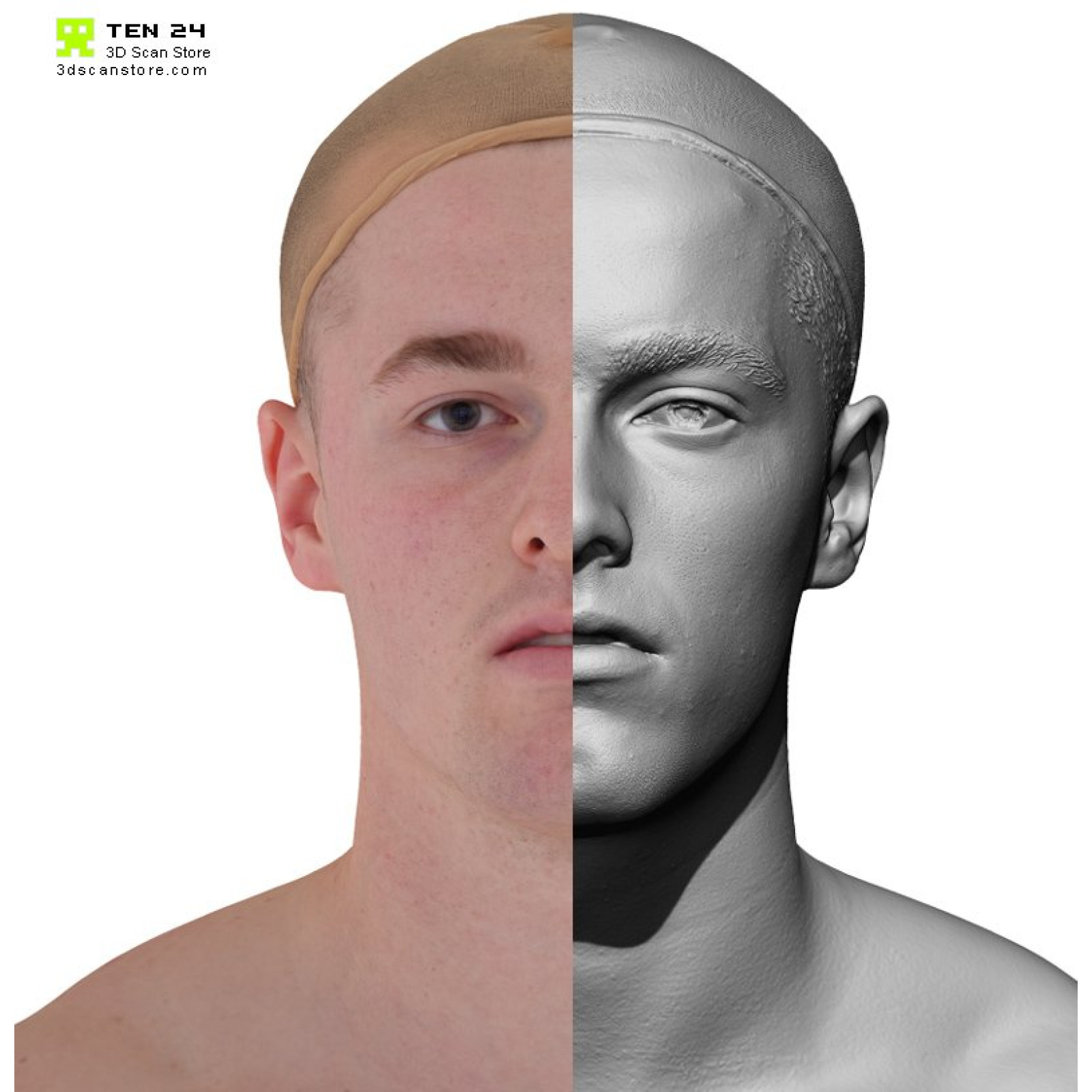 Male Head 3d models - Cleaned| From 3d scans by 3dscanstore