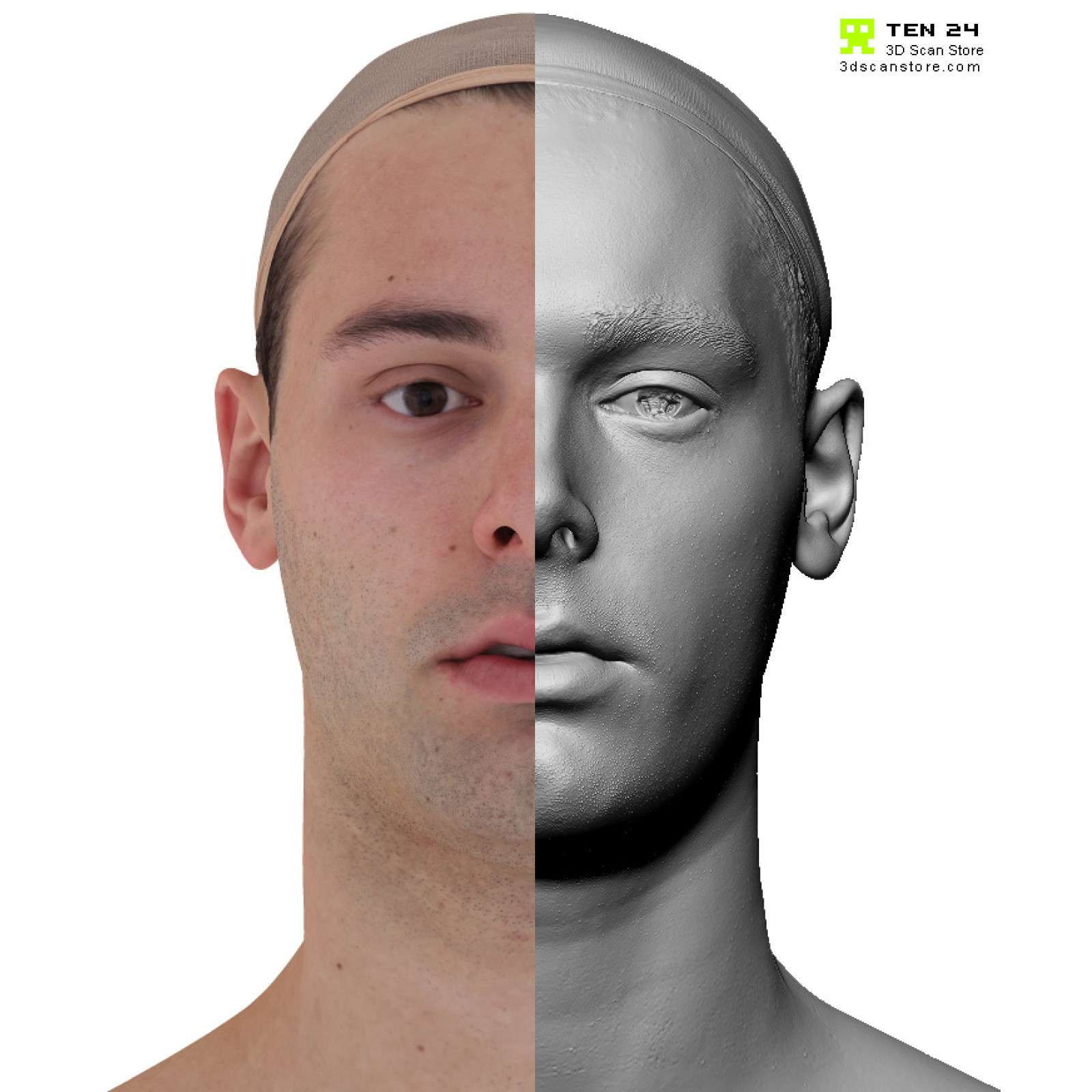 Male 30 Head Scan Cleaned