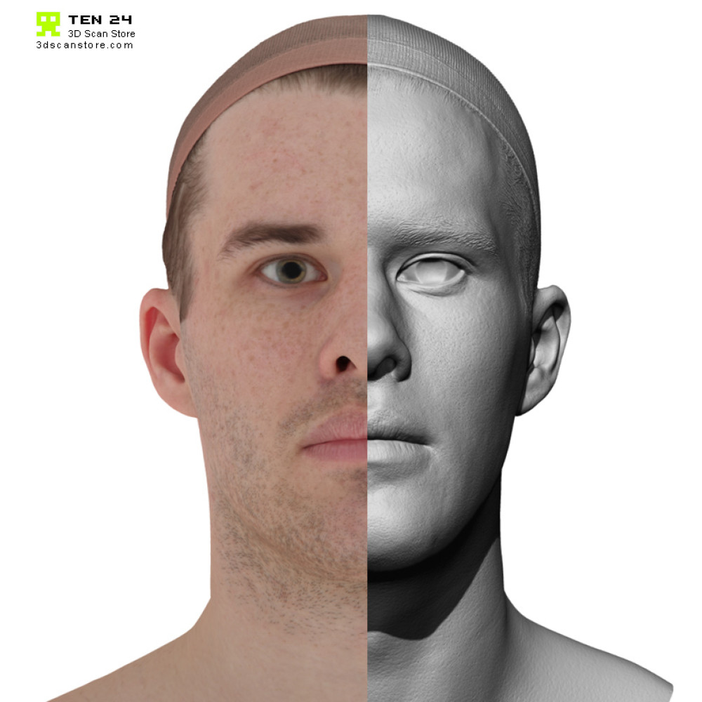 Male 42 Head Scan Cleaned