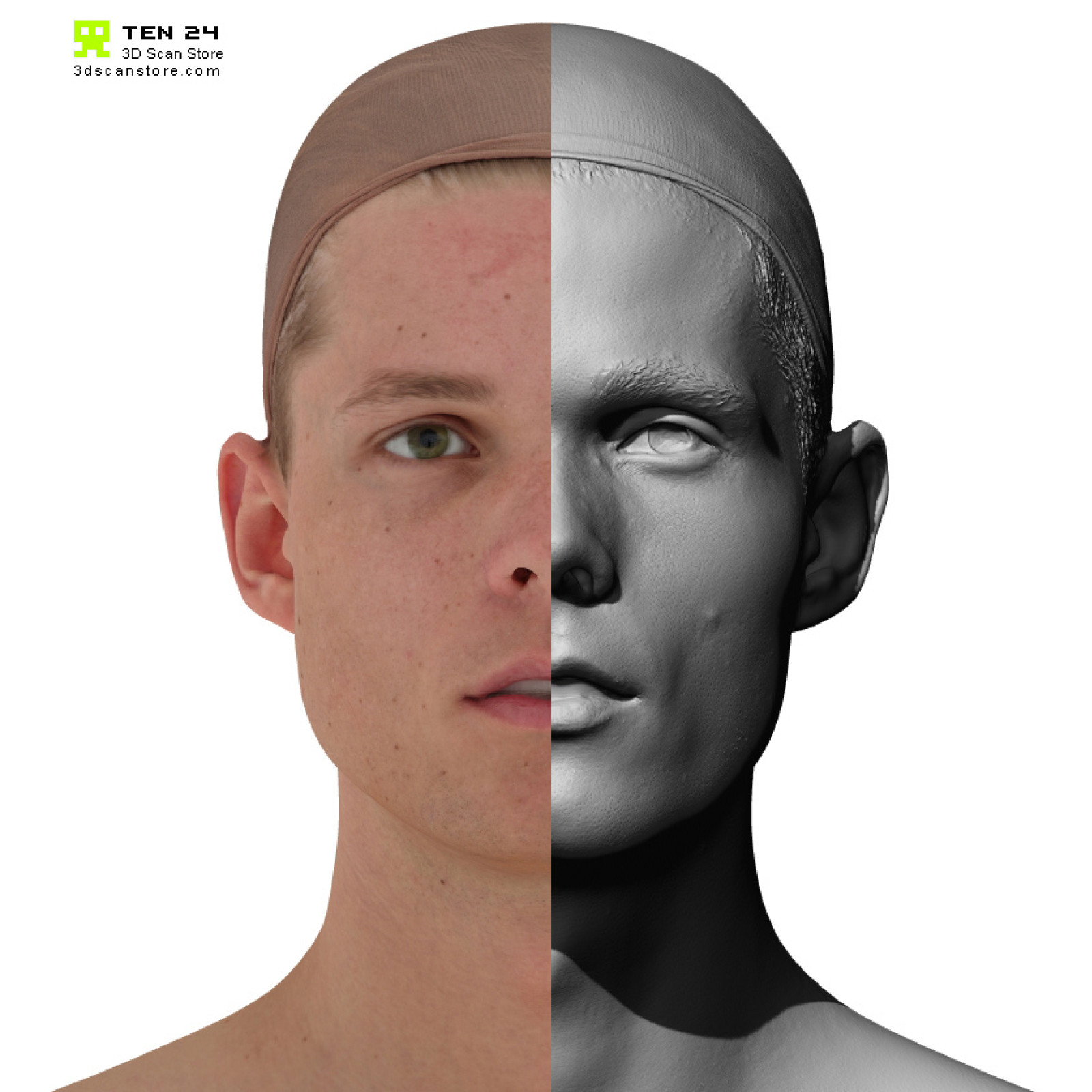 Male Head 3d models - Cleaned| From 3d scans by 3dscanstore