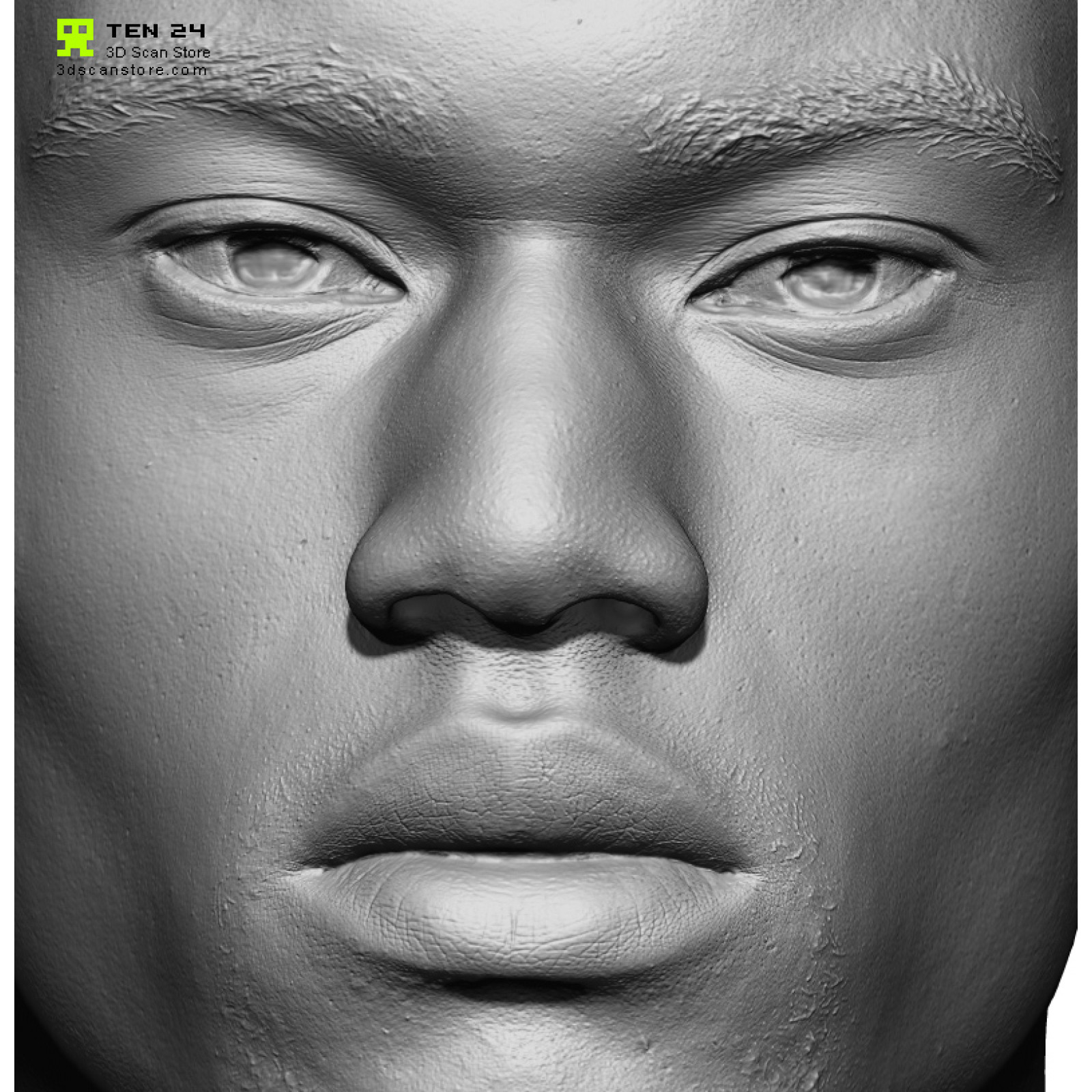 Male 20 Head Scan Cleaned