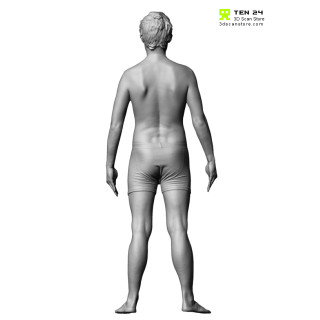 Young Man Underwear Neutral Pose 3D model