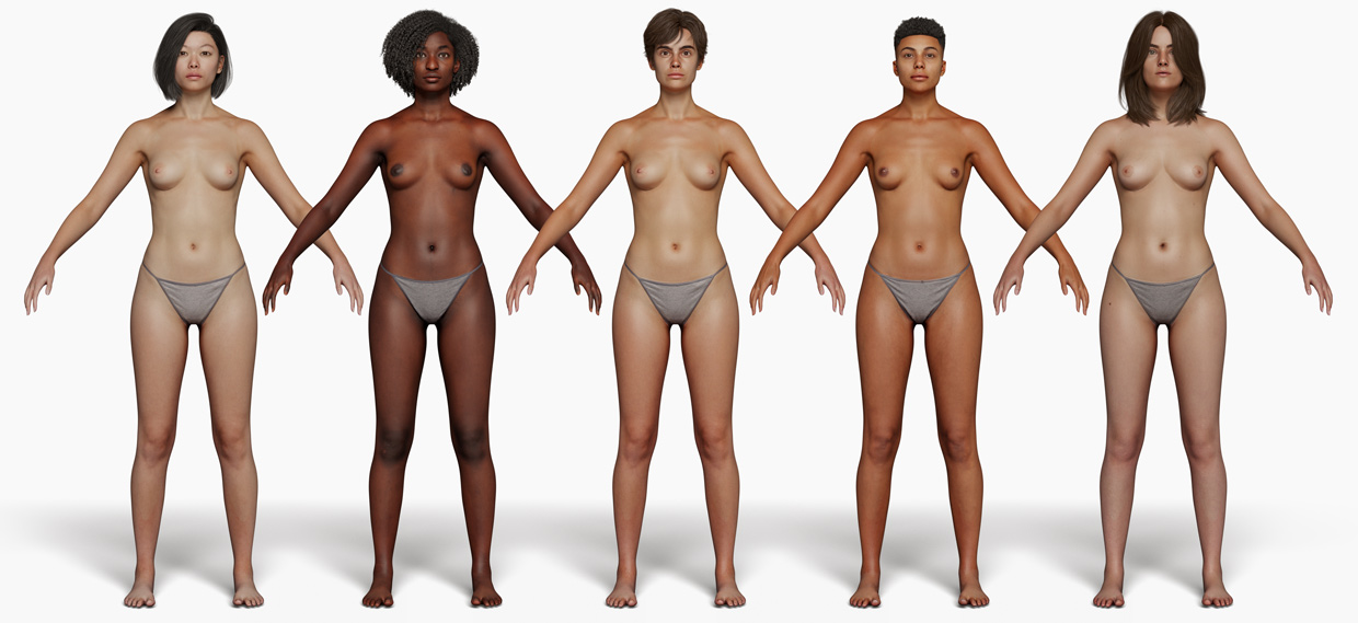 Download female body scan pack