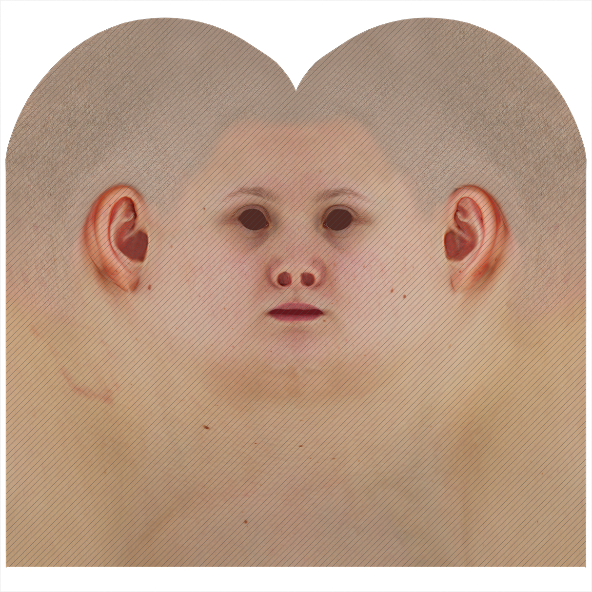 Female head texture map 02