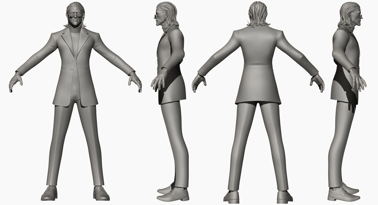 Zbrush model 3d Stylised character
