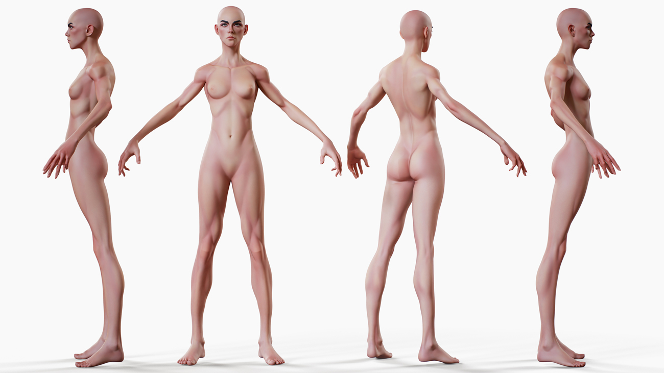 Download Stylised character base mesh