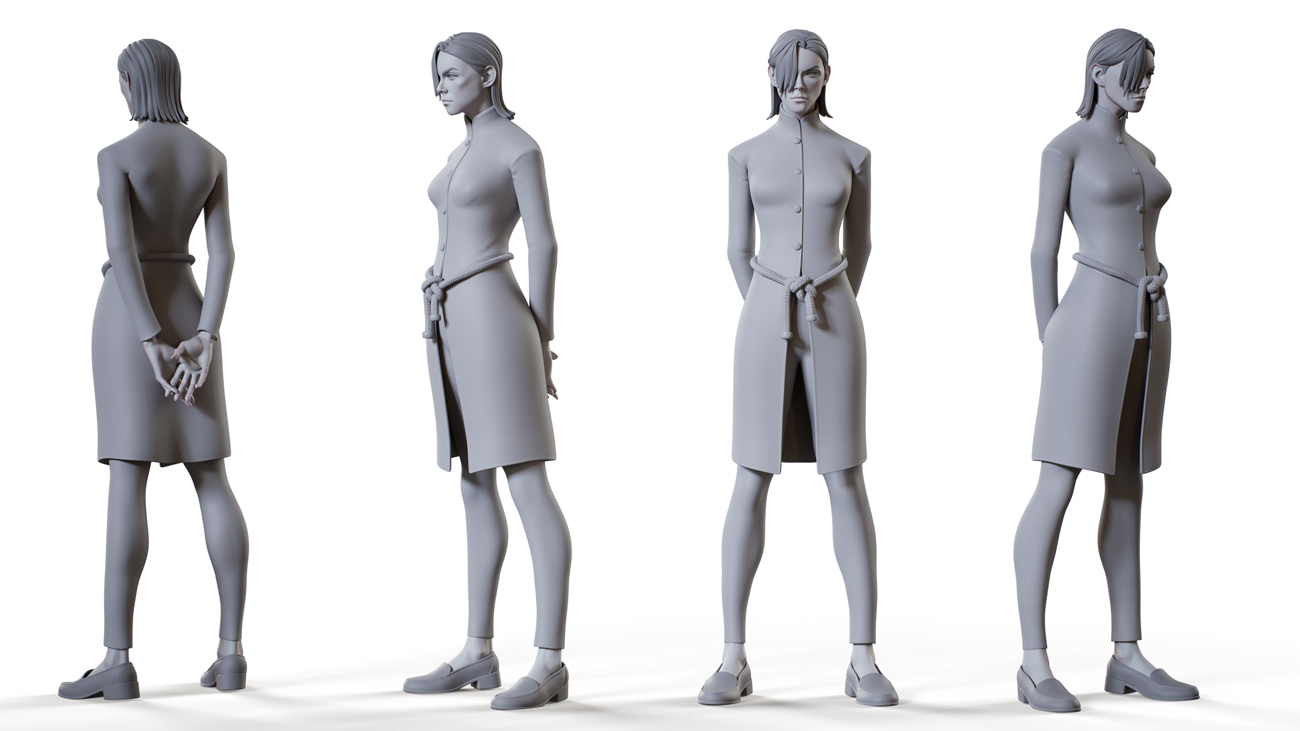 Stylised character download 3d model