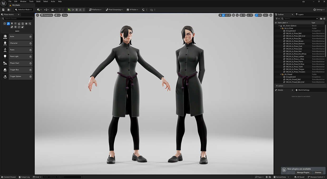 Download rigged unreal engine character models