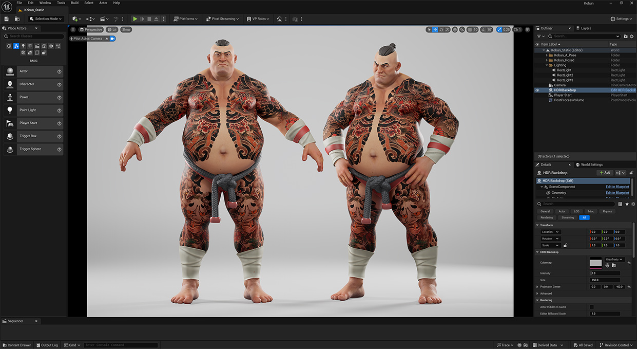 Download rigged Unreal Engine Characters