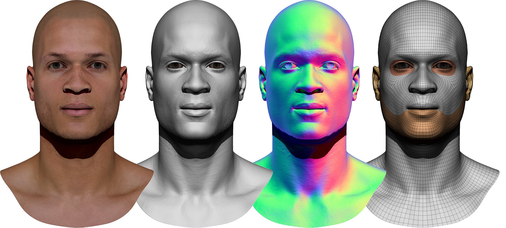 1518 Studios on X: Check out our 3D head sculpt  # head #face #man #handsome #realmen #skin #highpoly #photoreal #realistic # sculpt #scar  / X
