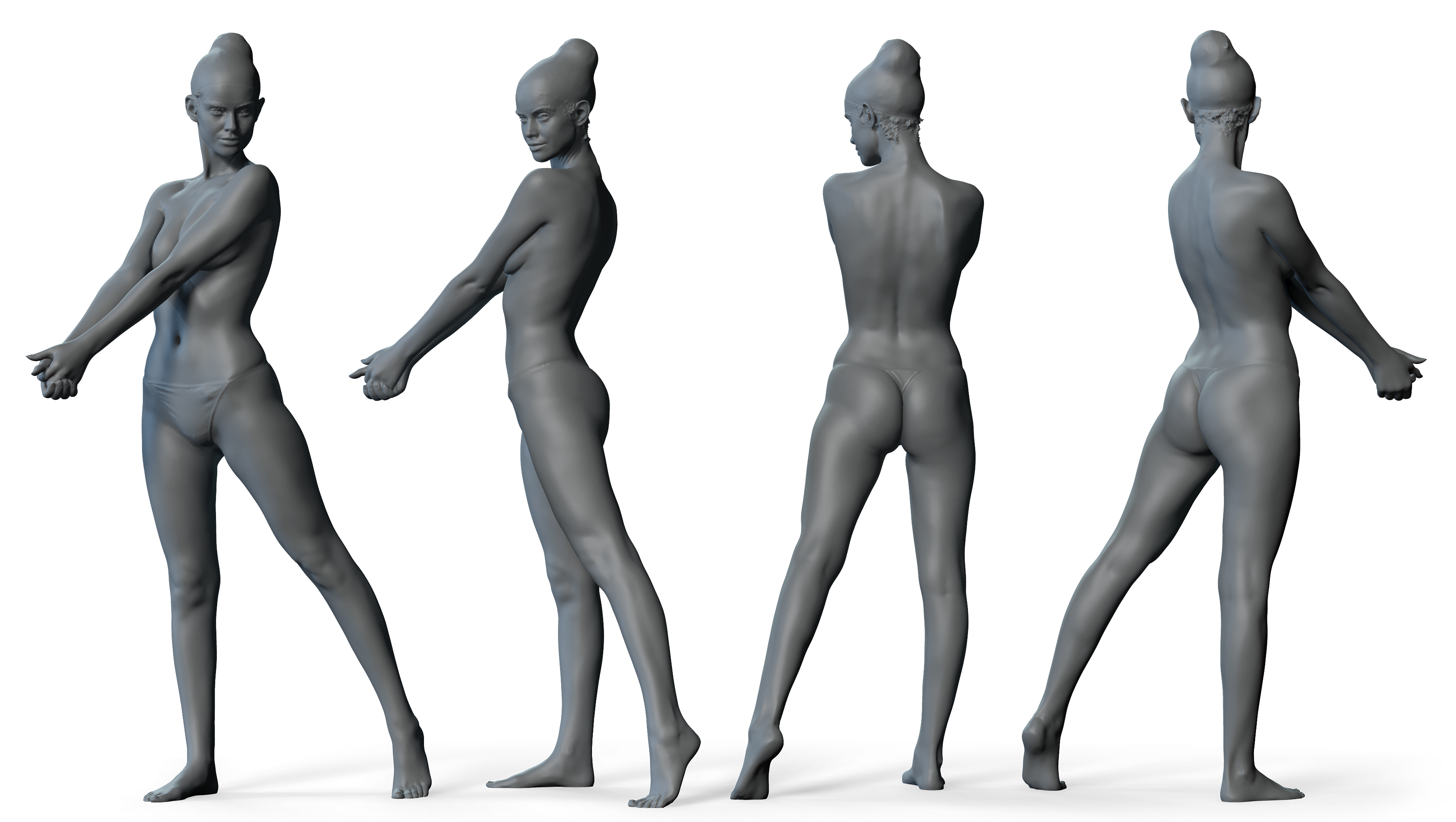 Male pose nude white perming3DCG illustration... - Stock Illustration  [42967529] - PIXTA