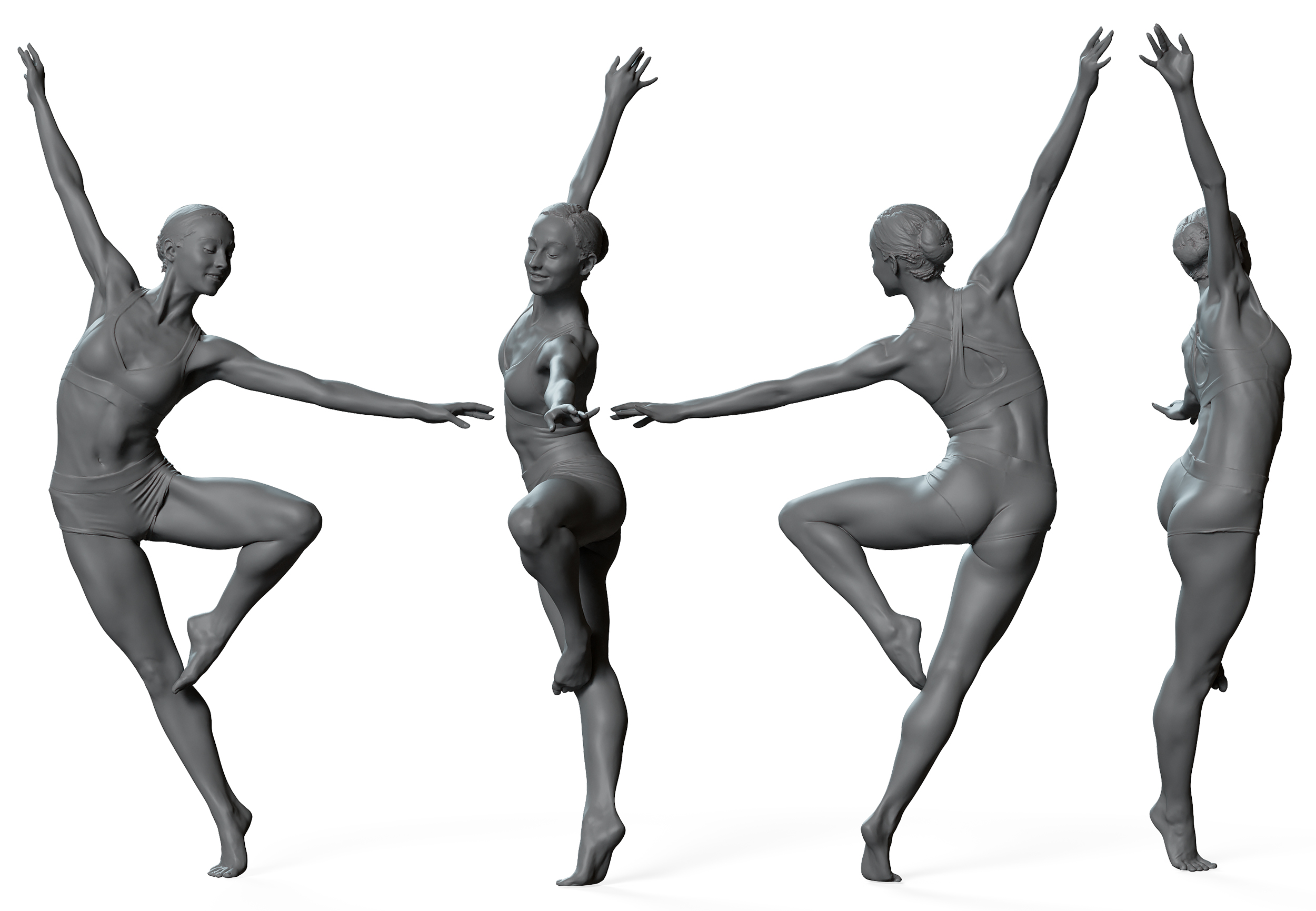 Different Woman Dance Poses Graphic by Kupr Digitals · Creative Fabrica