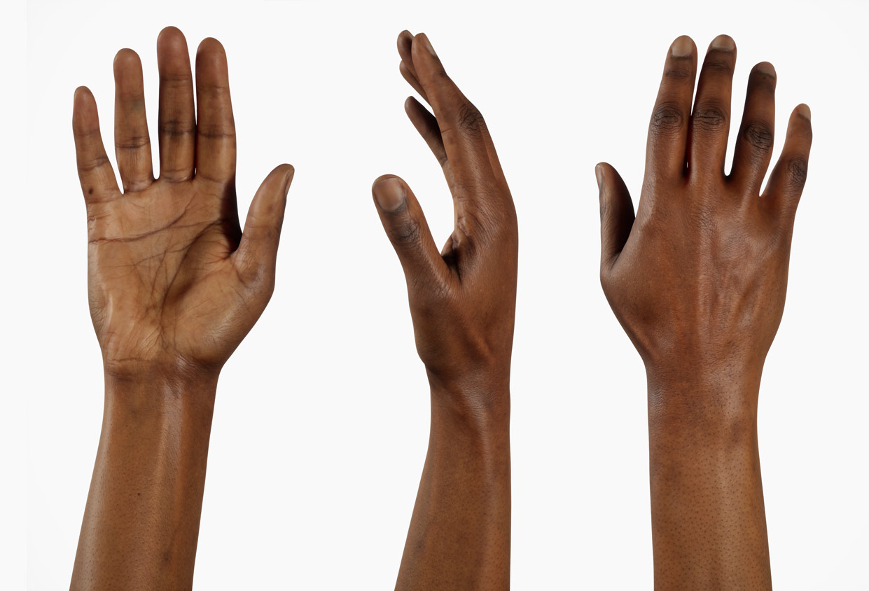 Rigged black female hand in Unreal Engine 