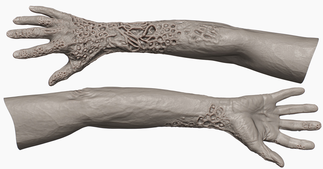 Zombie arm and hand 3d model download