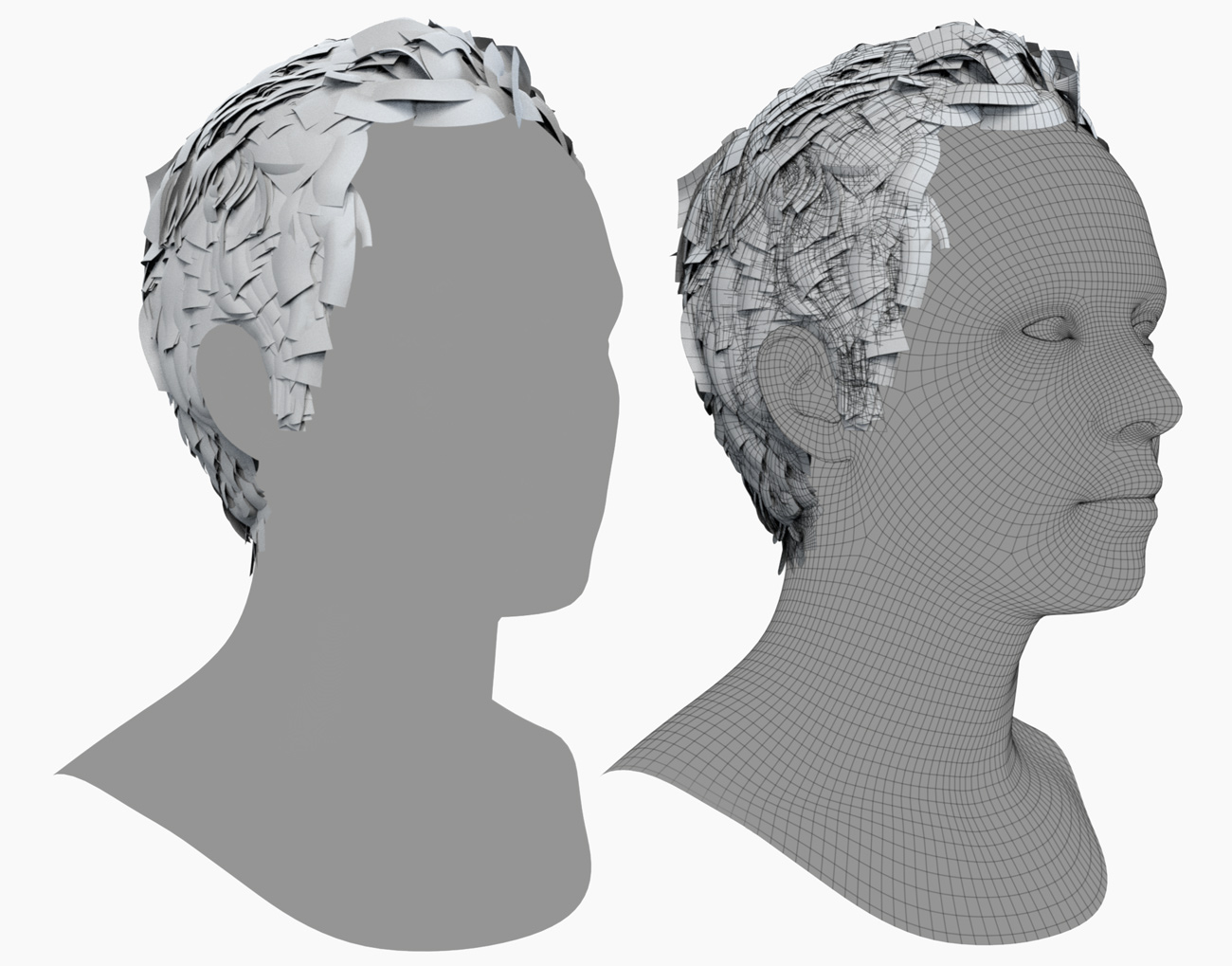 Download polygon hair realtime high resolution models