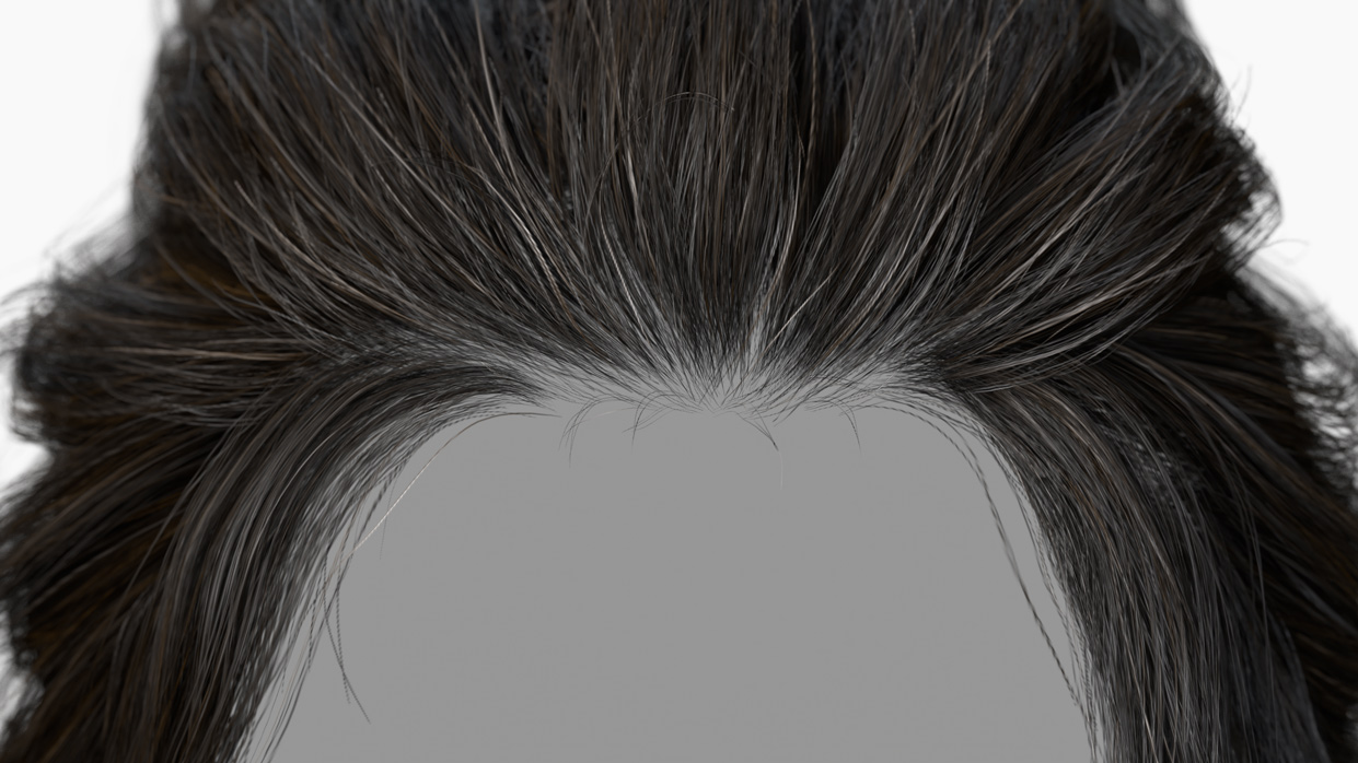 Download polygon hair male 