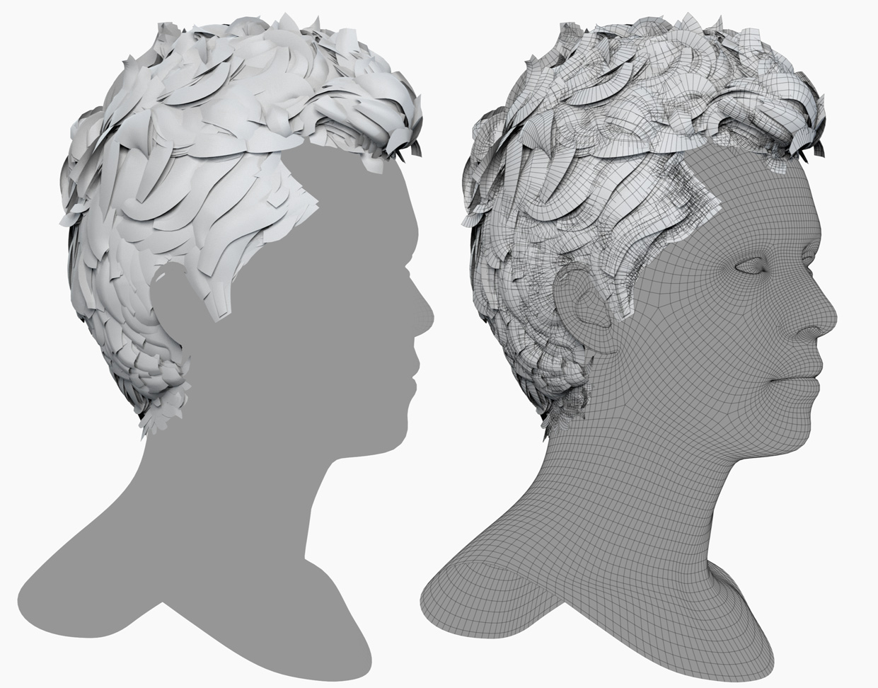 Download polygon hair realtime high resolution models