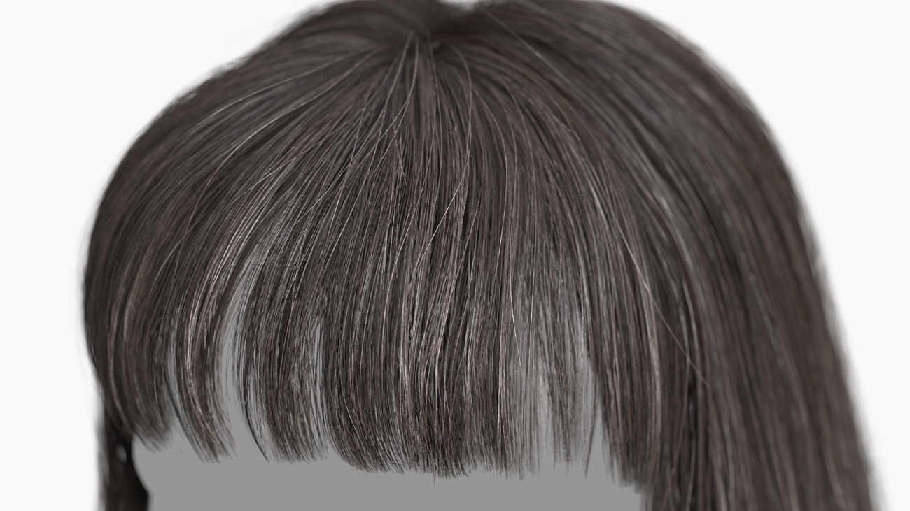 Realtime female hair cut 