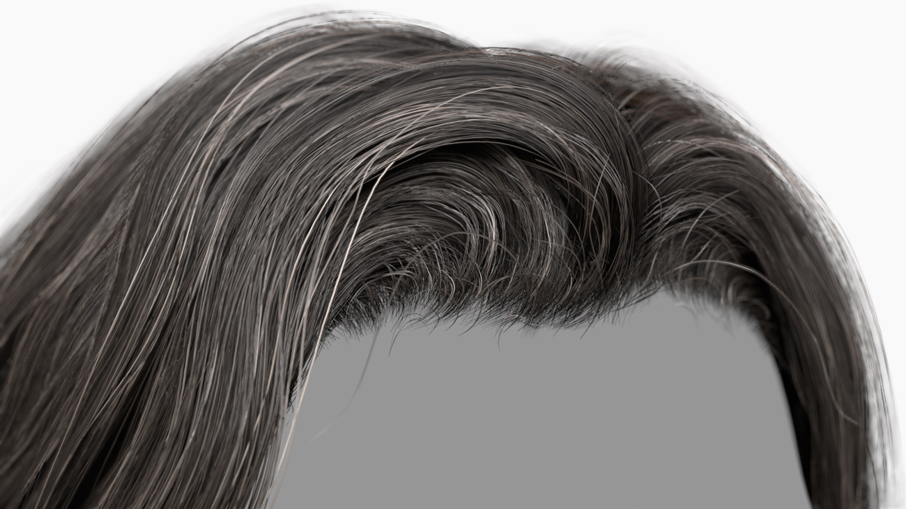 Download polygon hair male 