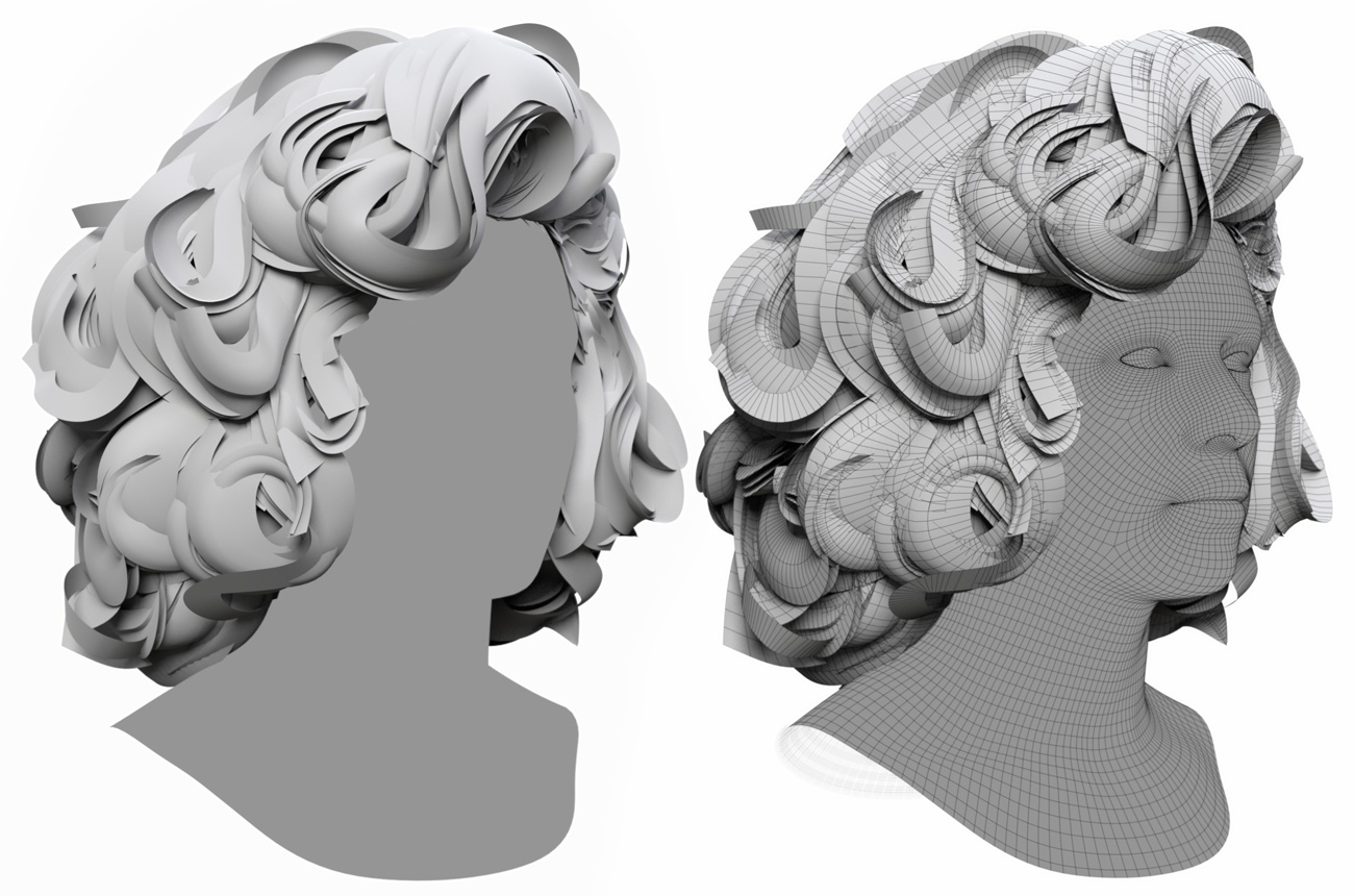 Download polygon hair realtime high resolution models