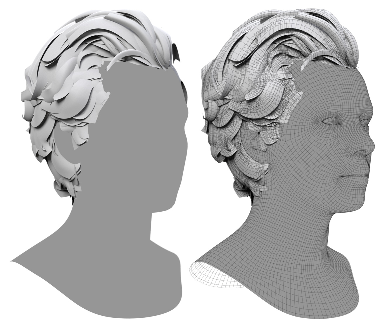 Download polygon hair realtime high resolution models