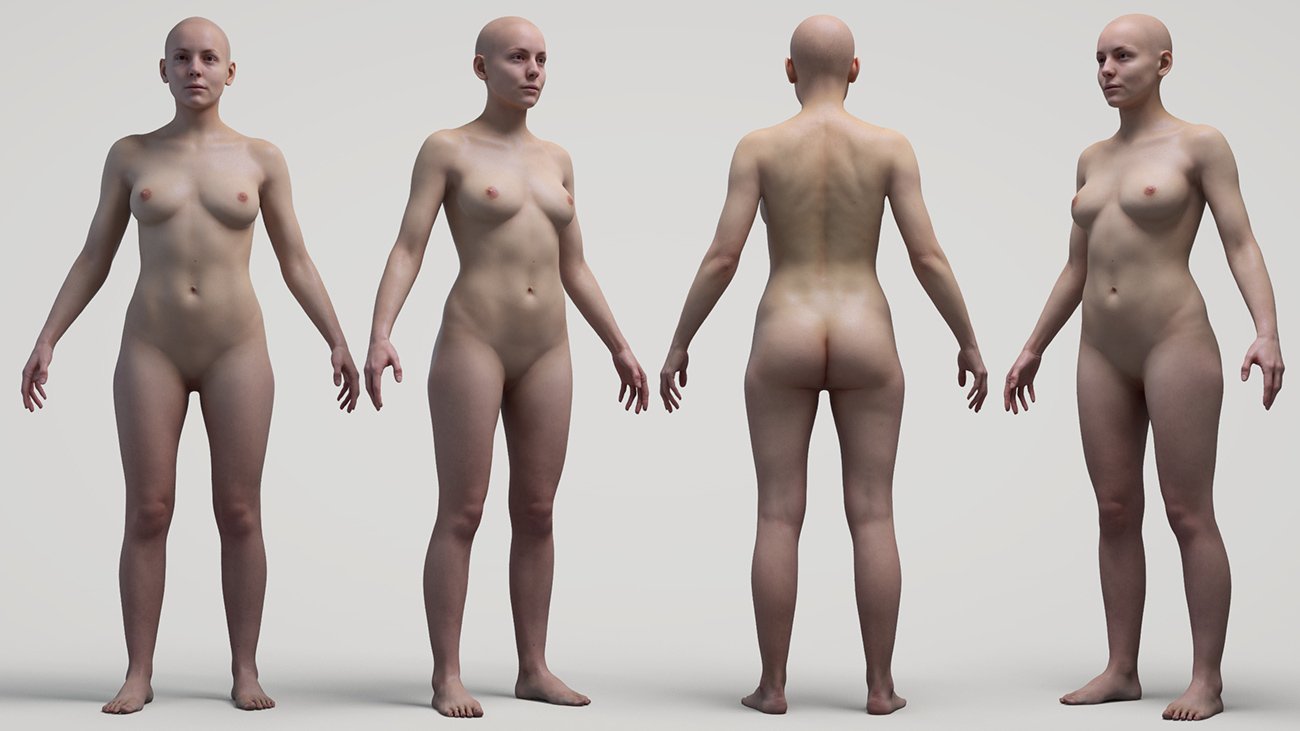 Ultimate Textured Male And Female Base Mesh Bundle